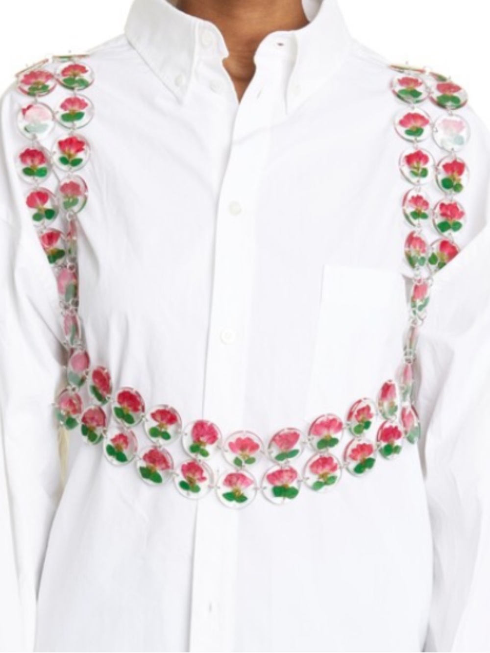 Dauphinette Rose Harness Chainmaille Crop Top S/M - Picture 10 of 11